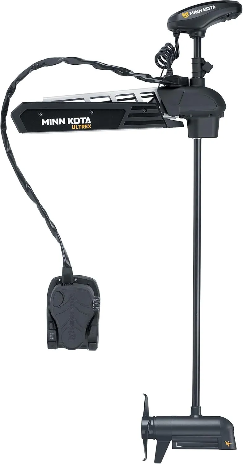 Minn Kota 1368887 Ultrex Freshwater Cable & Electric-Steer Bow-Mount Trolling Motor with MEGA Down/Side-Imaging & i-Pilot Link GPS, 112 lbs Thrust, 60" Shaft
