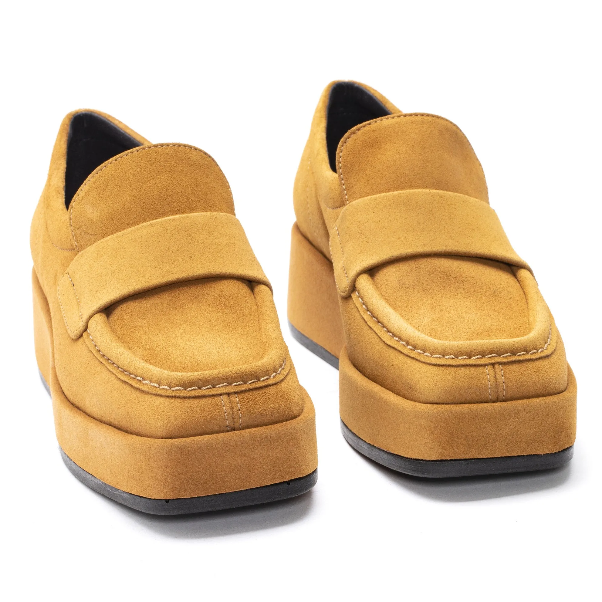 MOCASIN PLATAFORMA SENA VELOUR MIEL