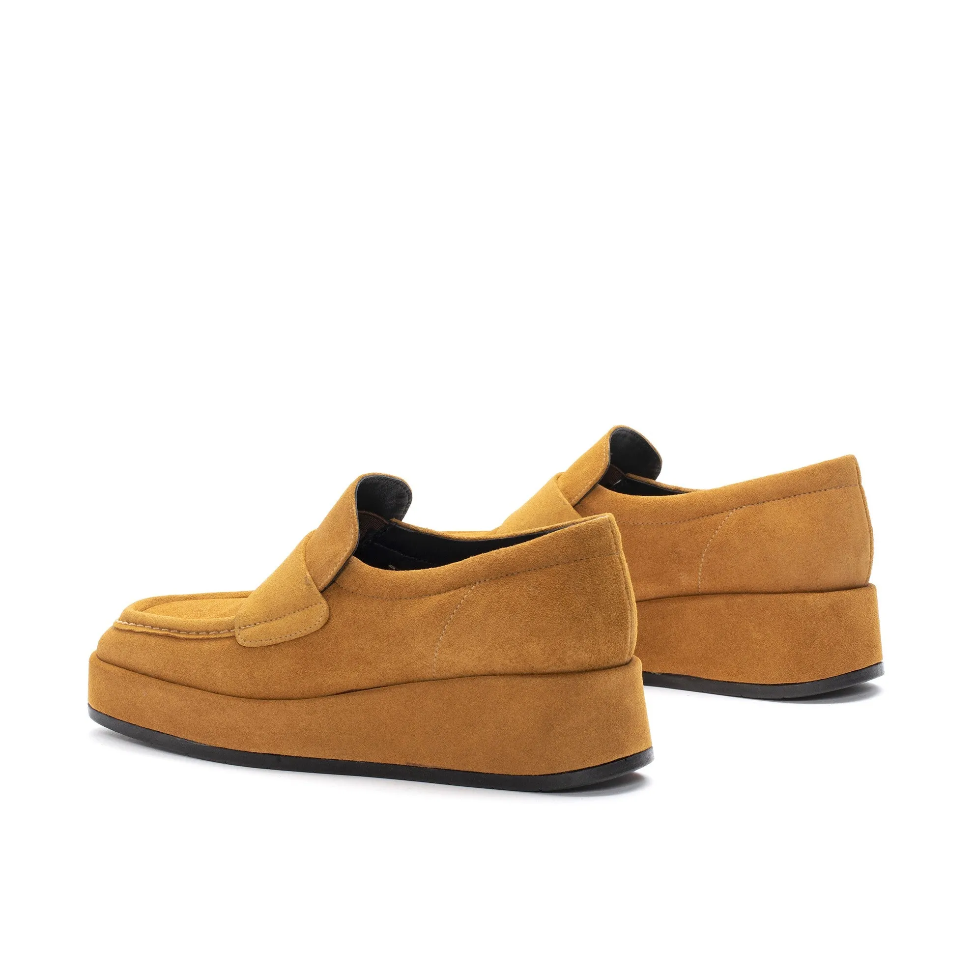MOCASIN PLATAFORMA SENA VELOUR MIEL