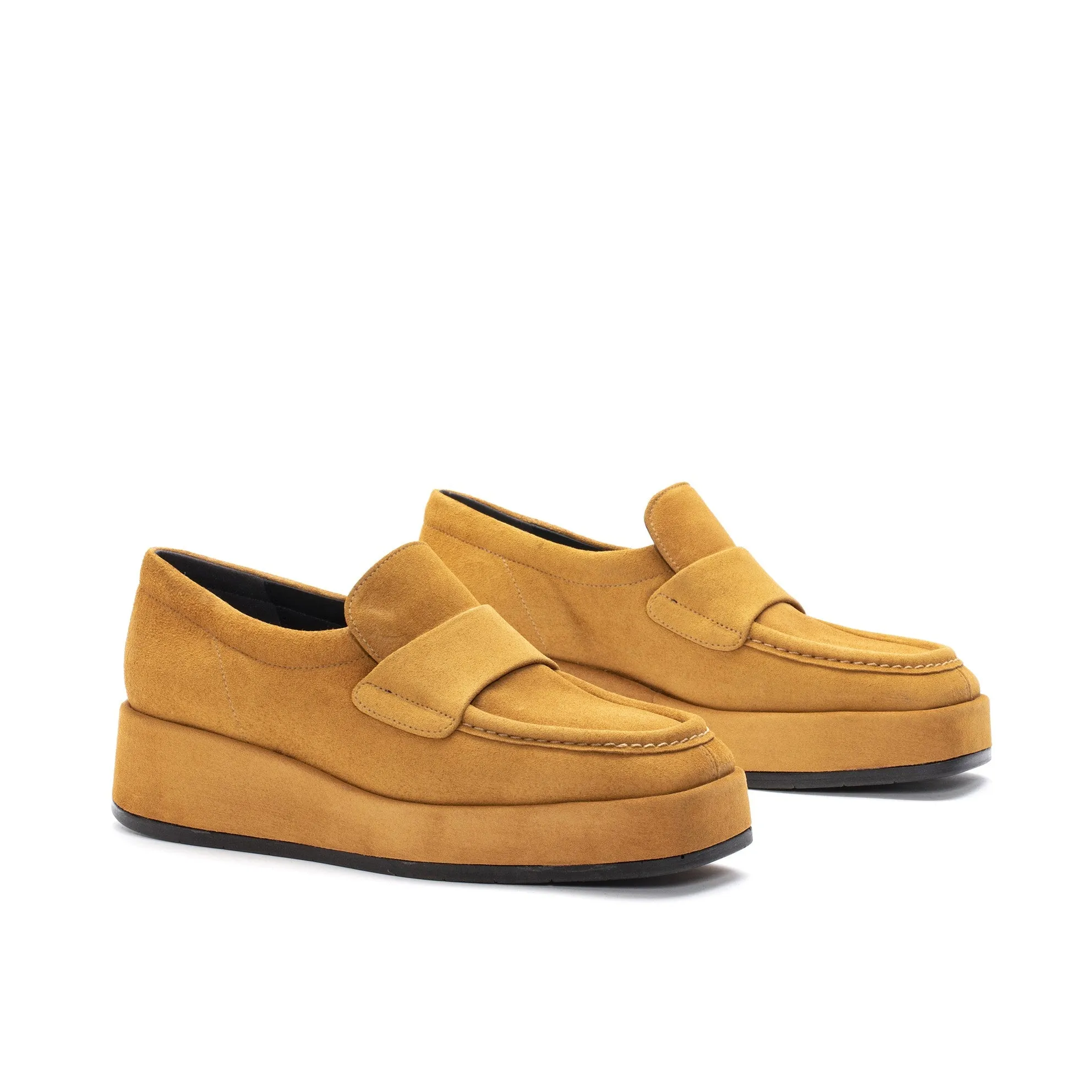 MOCASIN PLATAFORMA SENA VELOUR MIEL