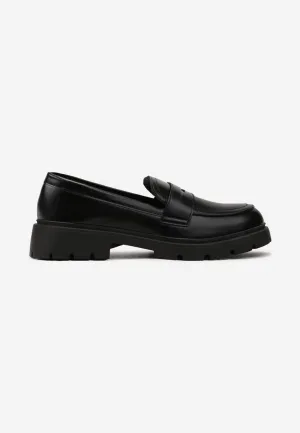 Mocassins femmes semelle épaisse, Noir