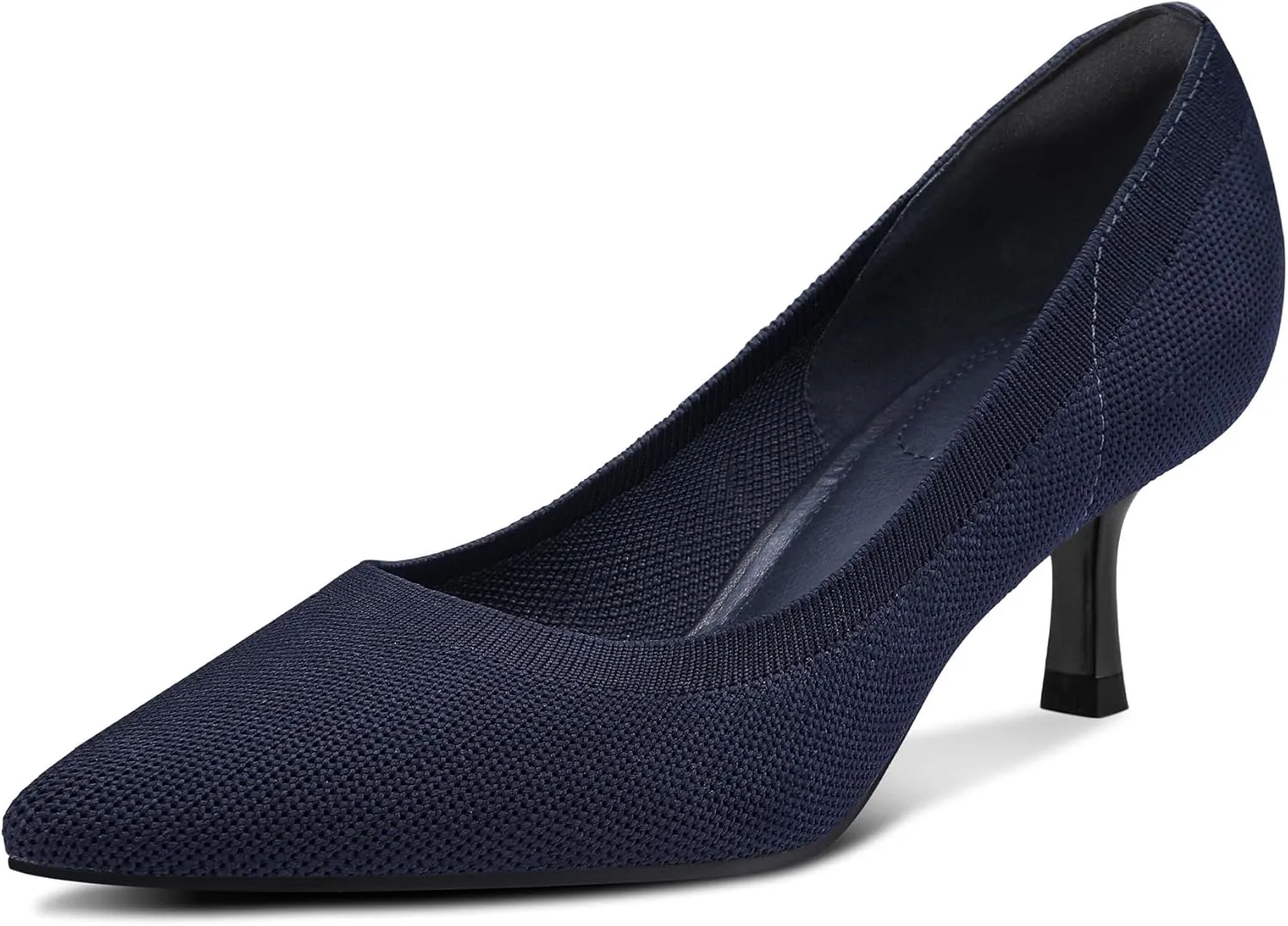mysoft Women's Pumps 2 inch Kitten Heel Pointed Toe Low Heel Dress Shoes