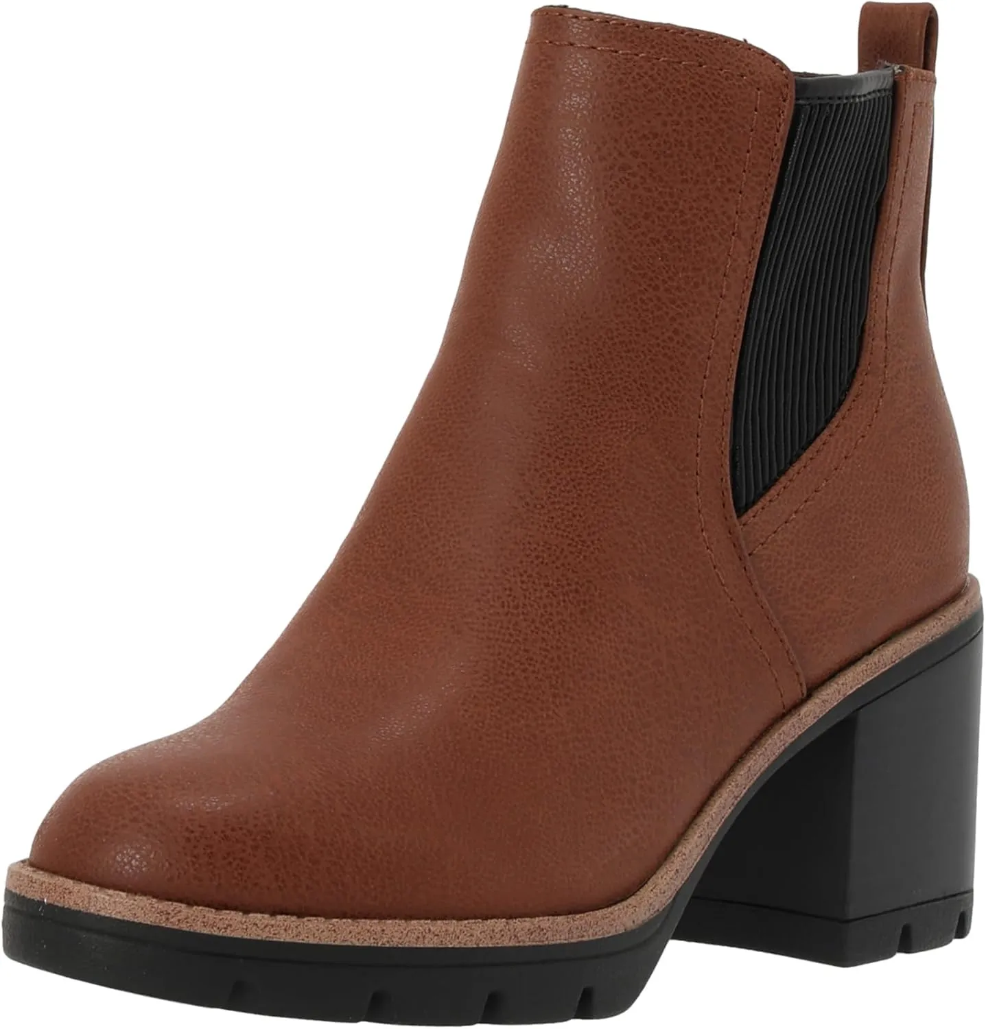 Naturalizer Women's Madalynn Gore Lug Sole Heeled Ankle Bootie