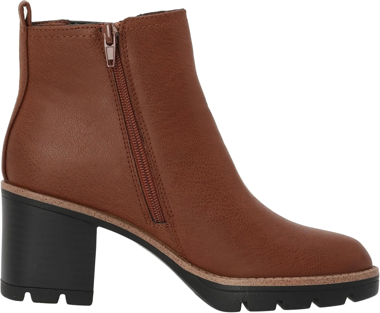 Naturalizer Women's Madalynn Gore Lug Sole Heeled Ankle Bootie