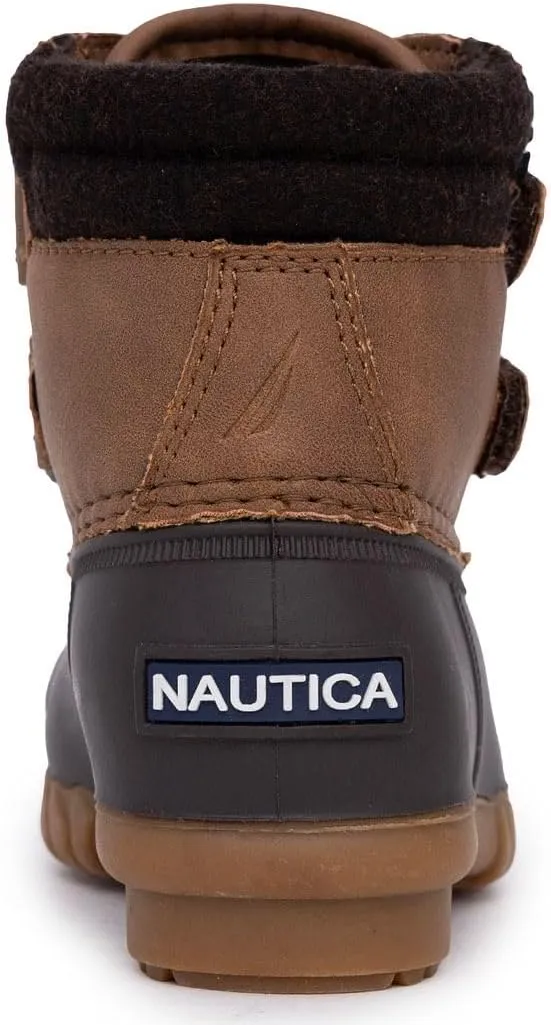 Nautica Kids Boys & Girls Duck Boots Kids Waterproof Rain Snow Boots Insulated Winter Boots (Toddler/Little/Big Kid)