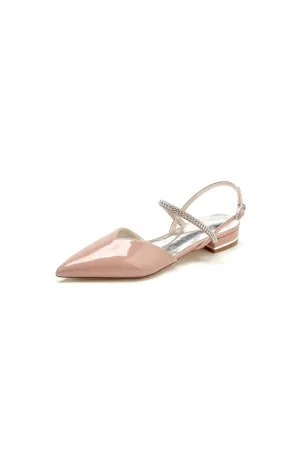 Nude Pink High Heels with Silver Trim
