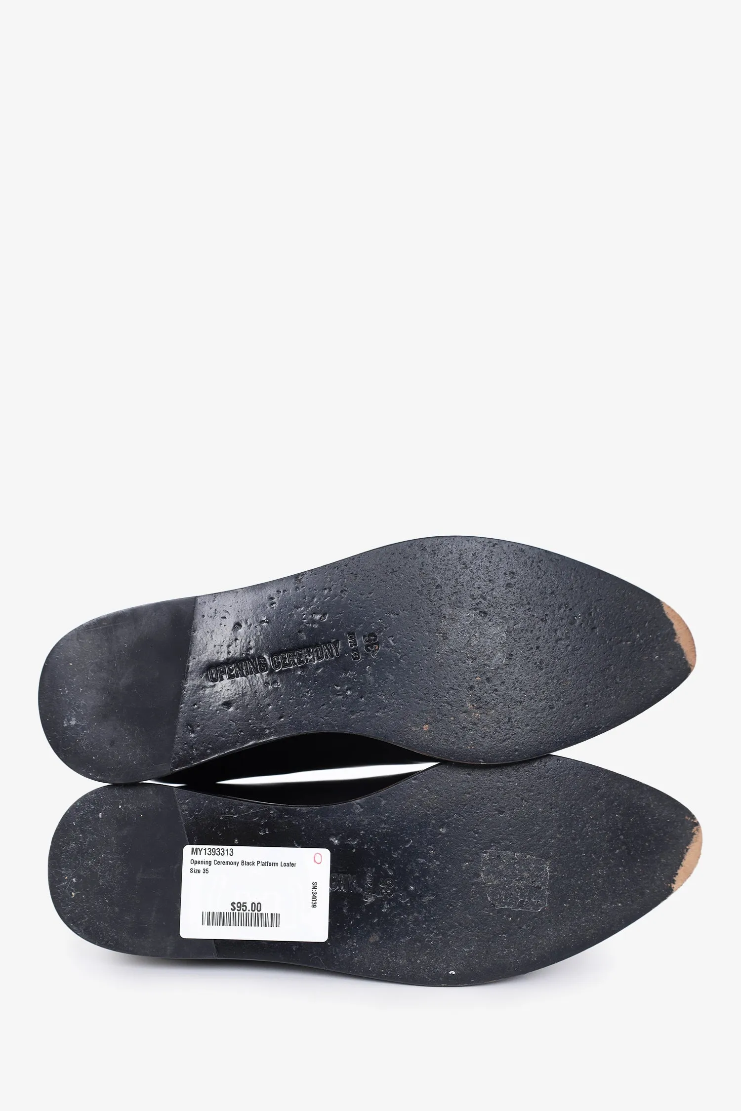 Opening Ceremony Black Platform Loafer Size 35