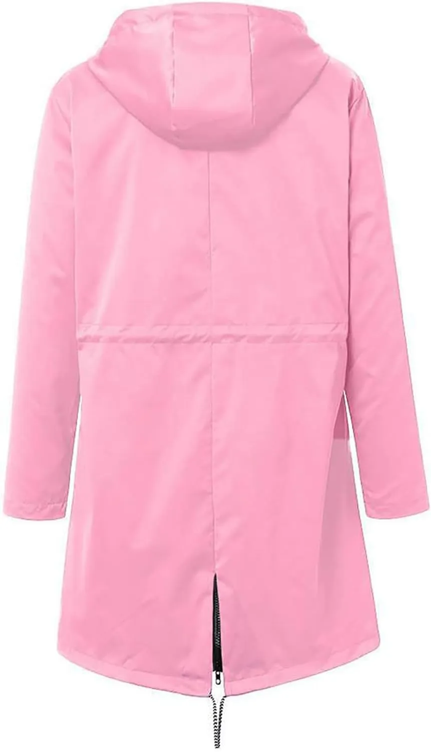 Plus Size Raincoat Women Long Hooded Trench Coats Lined Windbreaker Travel Jacket Outdoor 2023 Long Hooded Jackets