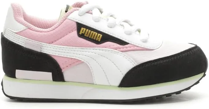 Puma Kids Girls Future Rider Bouquet Lace Up Sneakers Shoes Casual - Black, Pink, White - Size 2 M, 38820601