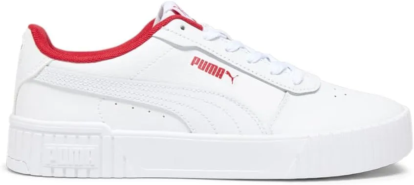 PUMA Womens Carina 2.0 Lace Up Sneakers Shoes Casual - White - Size 10 M