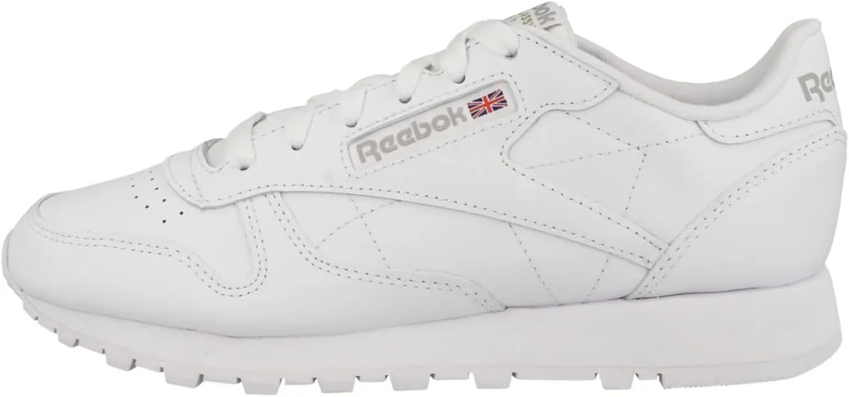 Reebok Women's Classic Leather Sneaker, Ftwwht Ftwwht Pugry3, 7.5 UK