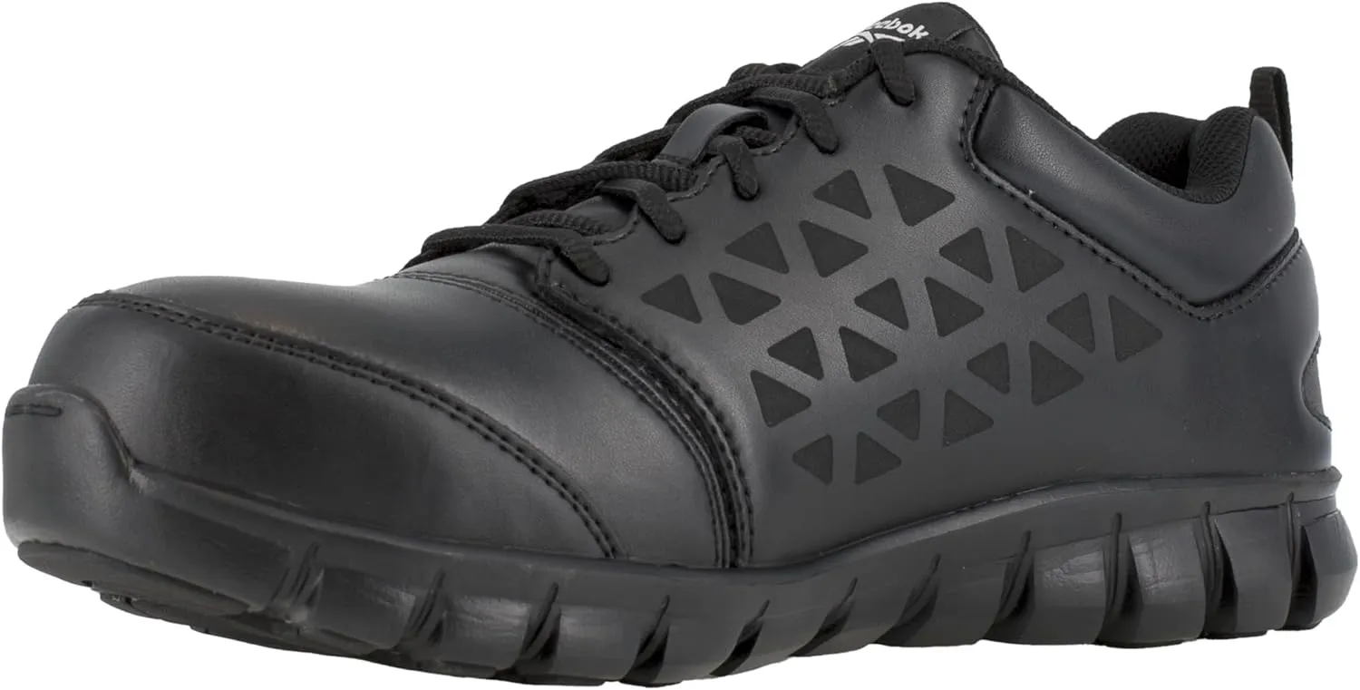 Reebok Work Women's Sublite Cushion Electic Hazard Alloy Toe Black - 7 Medium