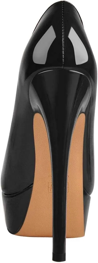 Richealnana Women's Double Platform Stiletto High Heel Pumps