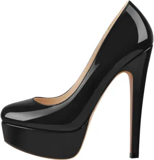 Richealnana Women's Double Platform Stiletto High Heel Pumps