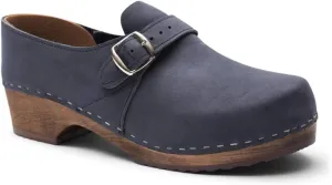 Sandgrens Handmade Swedish Wood Closed-Back Clogs for Men, Low Heel | Gunnar