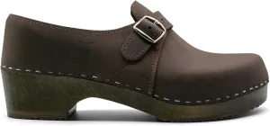 Sandgrens Handmade Swedish Wood Closed-Back Clogs for Men, Low Heel | Gunnar