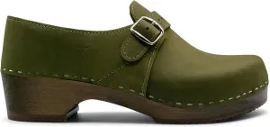 Sandgrens Handmade Swedish Wood Closed-Back Clogs for Men, Low Heel | Gunnar