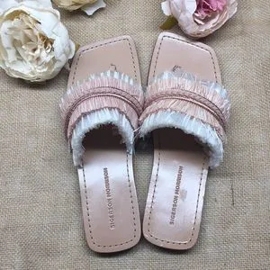 Sigerson Morrison Woven Sandal, Size 8.5 M - Pink