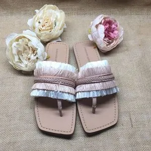 Sigerson Morrison Woven Sandal, Size 8.5 M - Pink