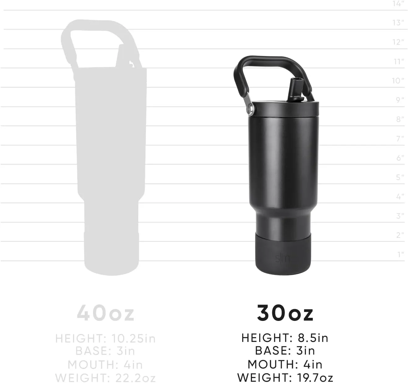 Simple Modern Trek Pivot | 40oz Flip Straw Tumbler with Handle | Water Bottle & Boot | Interchangeable Straw & Chug Lids | Insulated Stainless Steel Jug | Gym Sports Outdoors | Buttercup