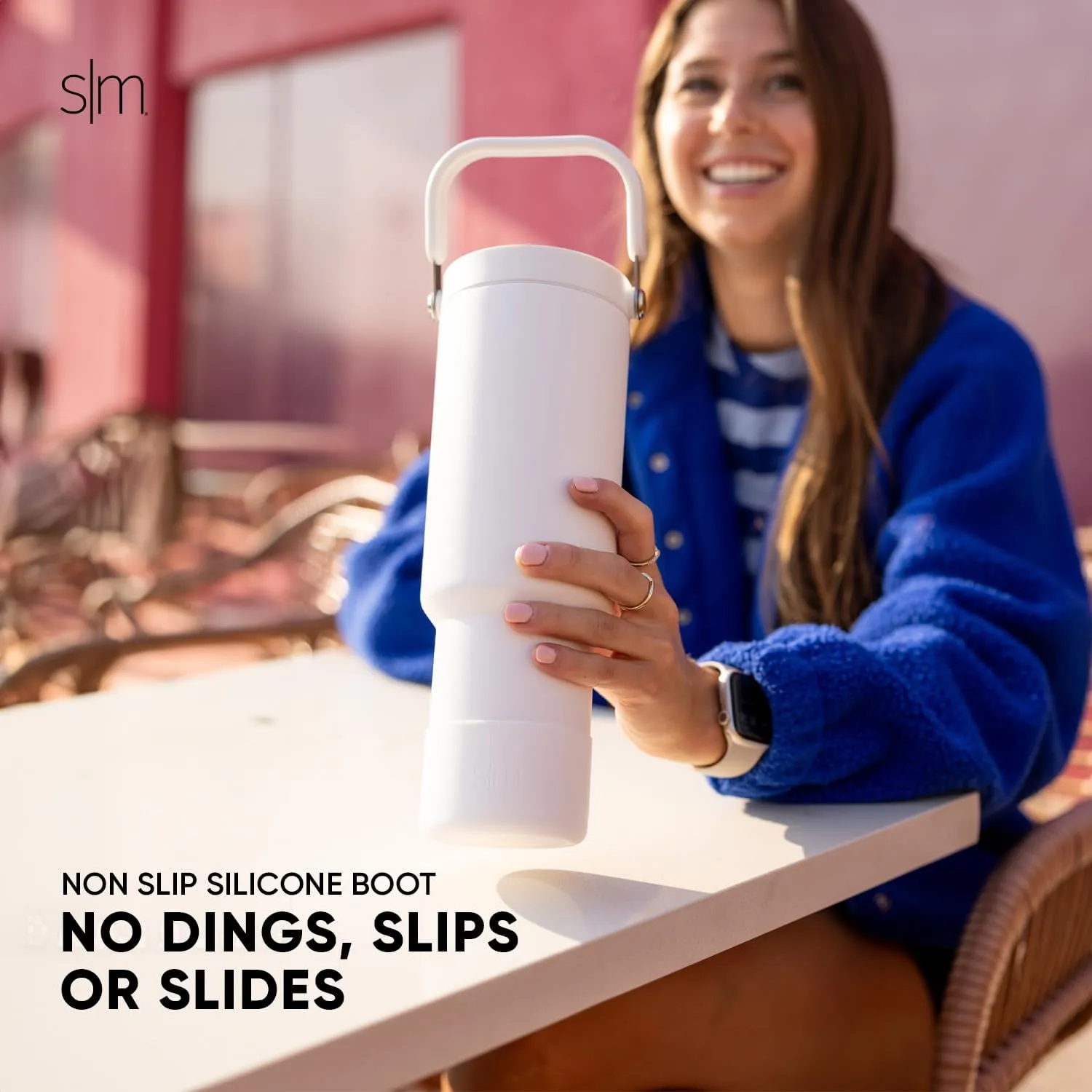 Simple Modern Trek Pivot | 40oz Flip Straw Tumbler with Handle | Water Bottle & Boot | Interchangeable Straw & Chug Lids | Insulated Stainless Steel Jug | Gym Sports Outdoors | Kaleidoscope