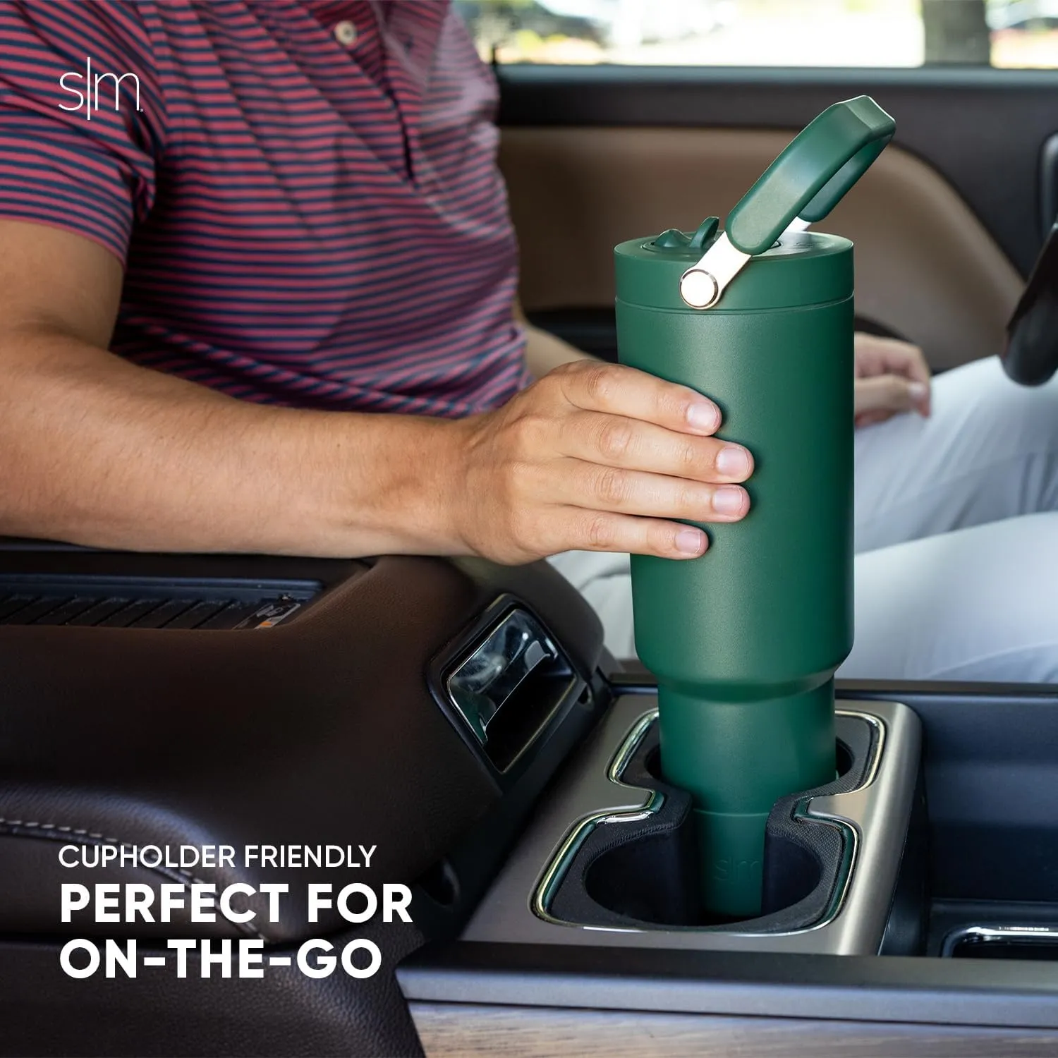 Simple Modern Trek Pivot | 40oz Flip Straw Tumbler with Handle | Water Bottle & Boot | Interchangeable Straw & Chug Lids | Insulated Stainless Steel Jug | Gym Sports Outdoors | Kaleidoscope