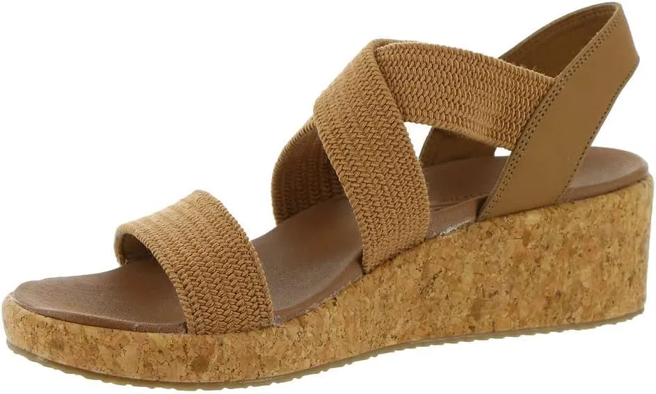 Skechers Women's Arch Fit Beverlee-Love Stays Wedge Sandal, 5.5