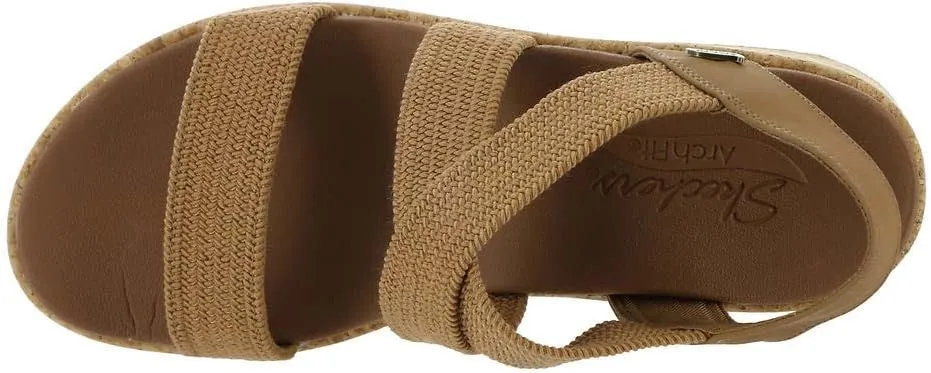 Skechers Women's Arch Fit Beverlee-Love Stays Wedge Sandal, 5.5