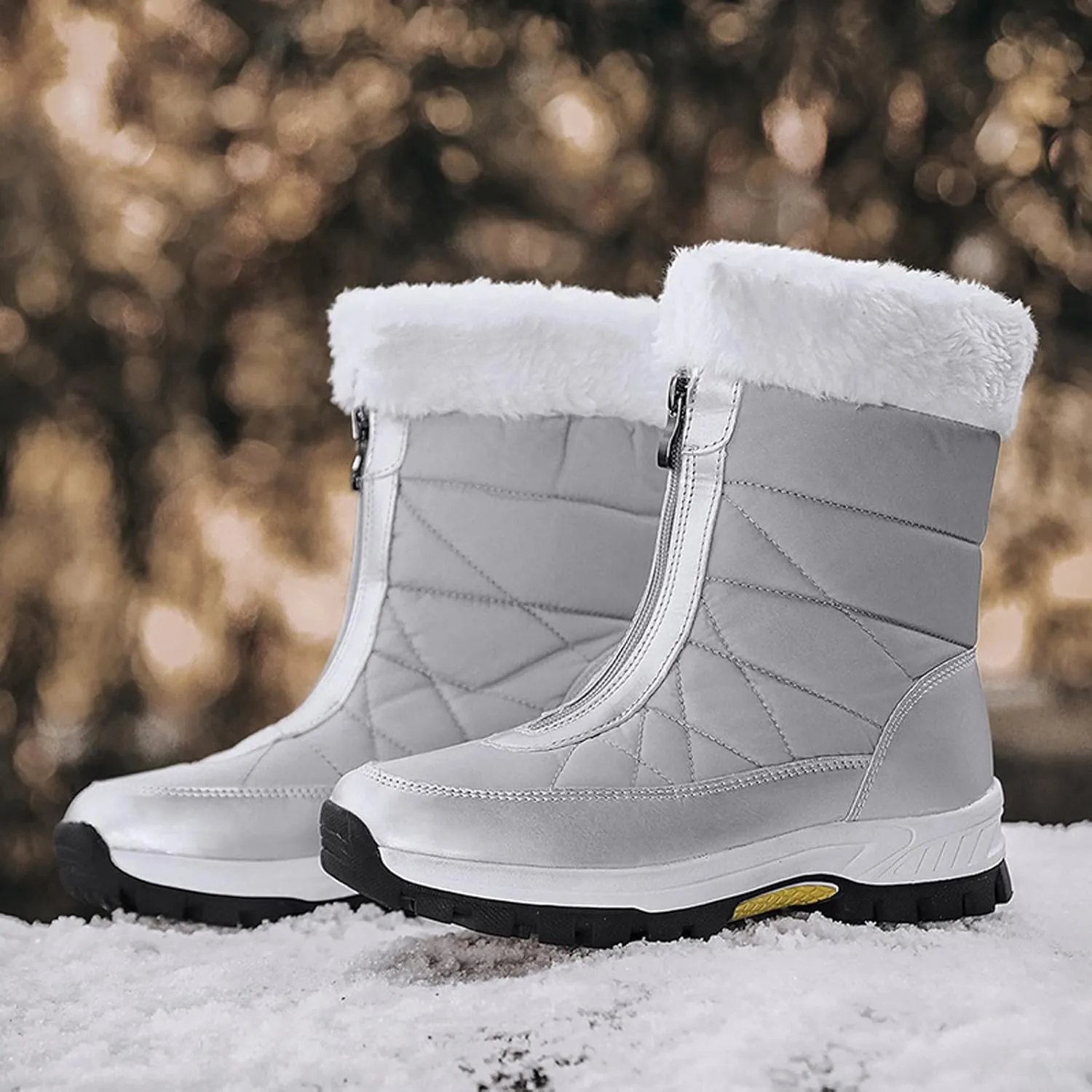 Snow Boots Cute Snow Boots for Women Waterproof Warm Non Slip Snow Boots for Women Wide Extra Wide Calf Womens Snow Boots Winter Womens Boots Snow Womens Winter Ankle Boots