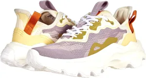 Sorel Kinetic Breakthru Day Lace Sneaker for Women - Textile Lining with EVA Footbed, Lace-Up Closure, and Rubber Outsole Shale Mauve/Tranquil Yellow 6 B - Medium