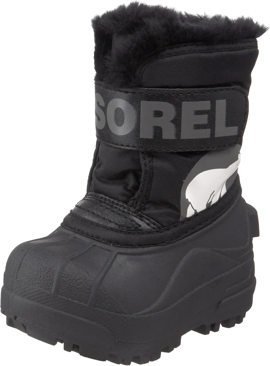 Sorel Snow Commander Winter Boot,Black/Charcoal,4 M US Toddler