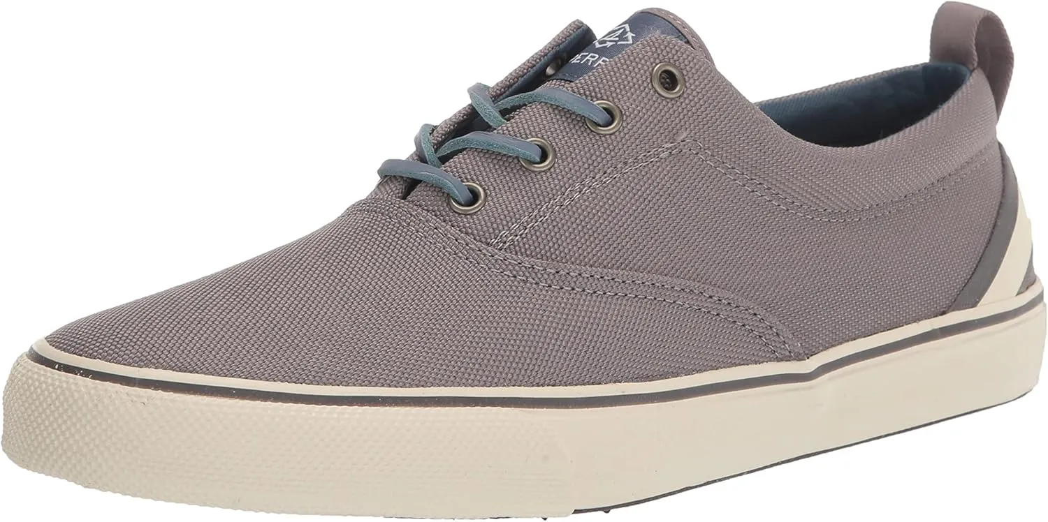 Sperry Men's Striper II CVO SEACYCLED Sneaker, Grey Nylon, 7