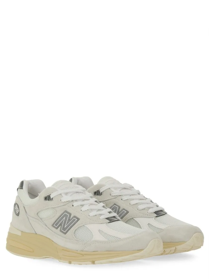 Sporty Pigskin And Mesh Sneakers With Cushioned Sole