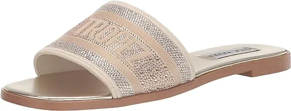 Steve Flat Gold Knox Strap On Madden Slip Rhinestone Toe Round Super savings Open Woven Unbeatable assortment Sandal