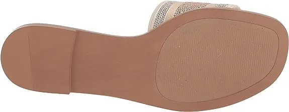 Steve Flat Gold Knox Strap On Madden Slip Rhinestone Toe Round Super savings Open Woven Unbeatable assortment Sandal