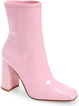 Steve Madden Womens Lynden Sequined Square Toe Mid-Calf Boots