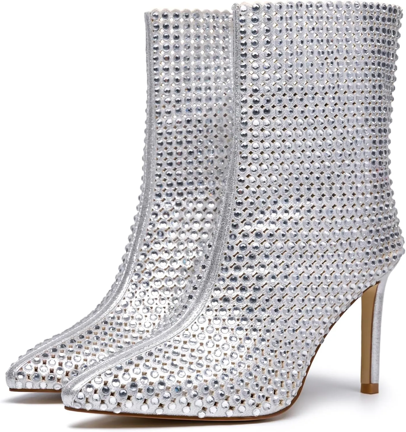 Stiletto Heeled Ankle Boots for Women Party Wedding Anniversary Graduation Prom Shoes