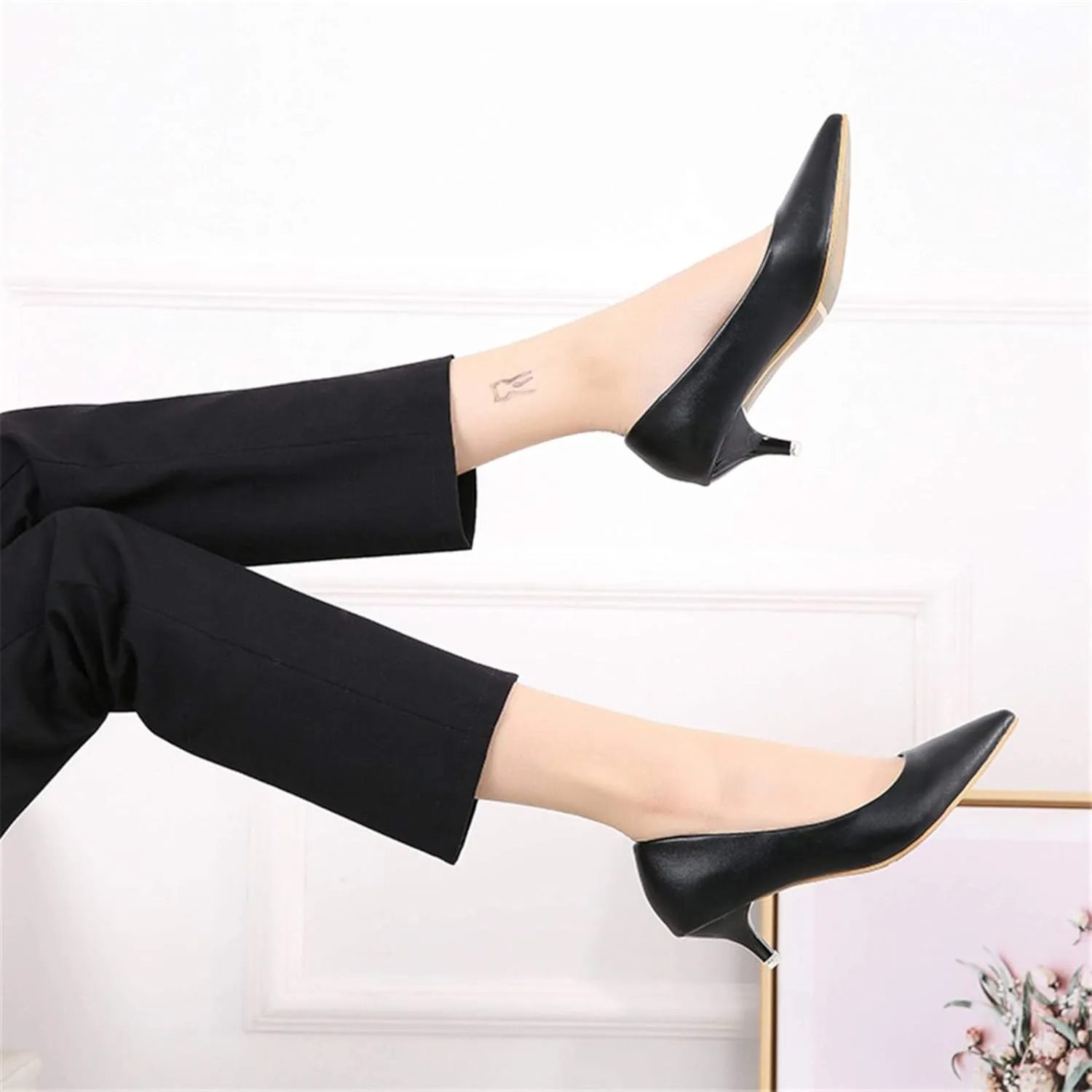 Stunner Women's Classic Fashion Pointed Toe Low Heel Dress Pumps Shoes