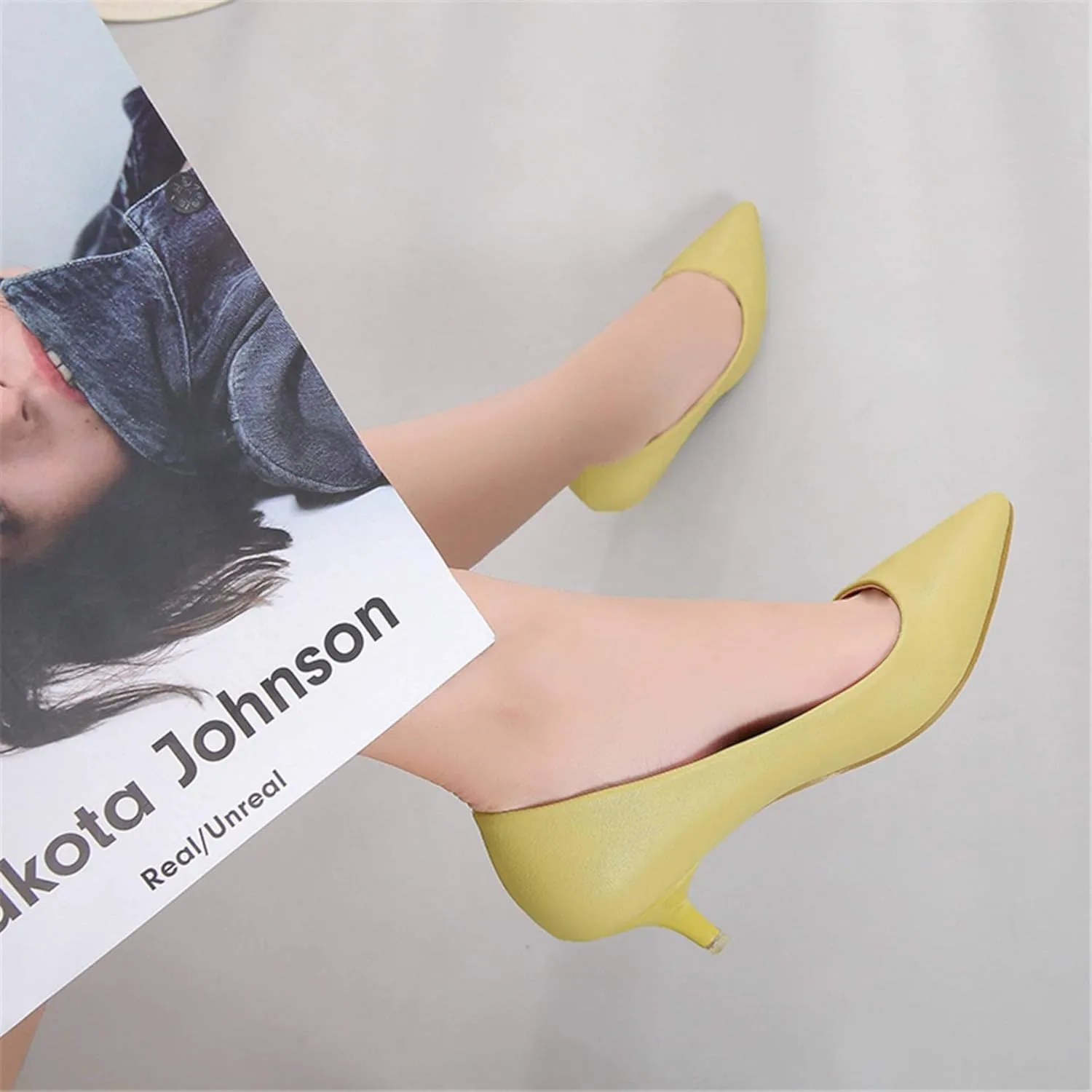 Stunner Women's Classic Fashion Pointed Toe Low Heel Dress Pumps Shoes