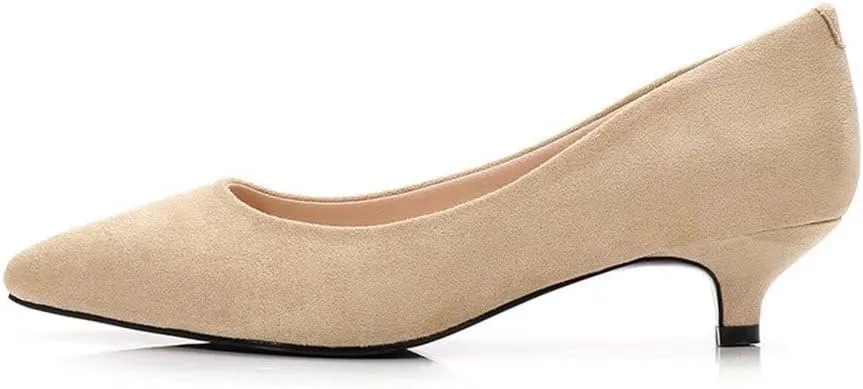 Stunner Women's Classic Fashion Pointed Toe Low Heel Dress Pumps Shoes