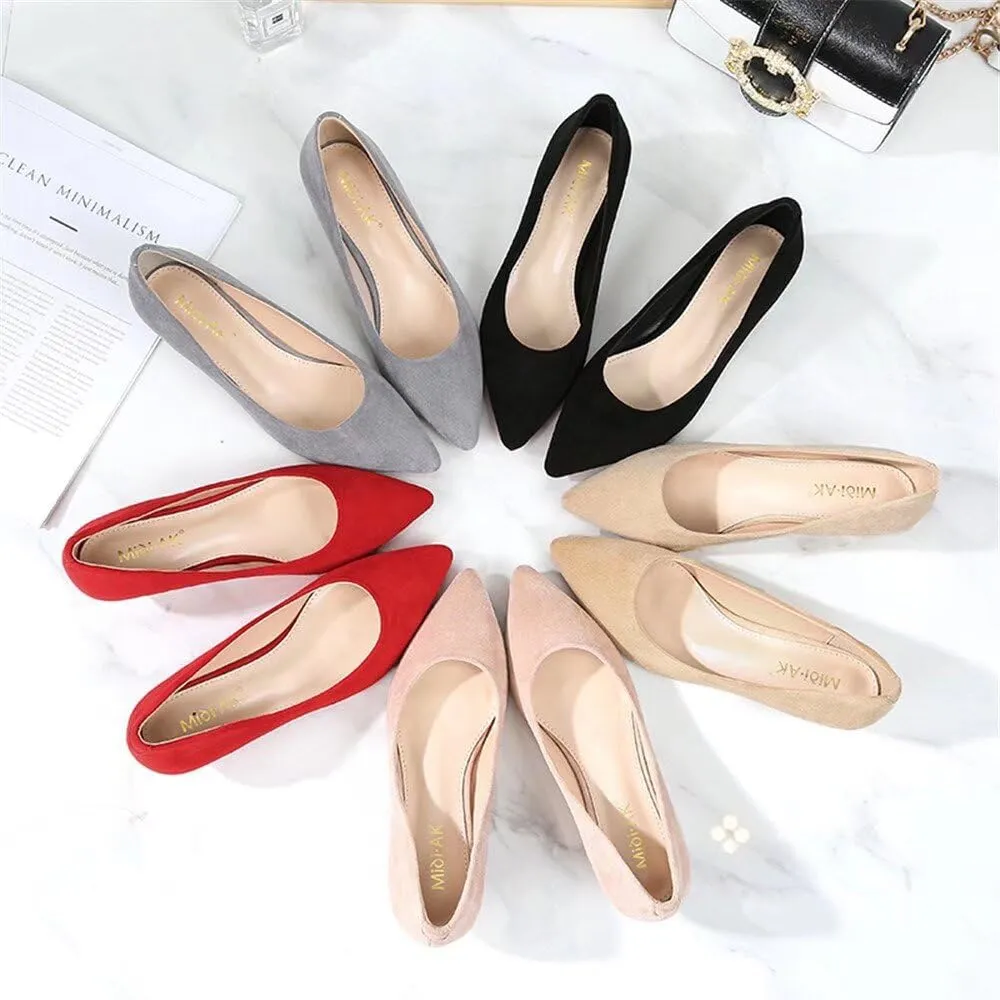 Stunner Women's Classic Fashion Pointed Toe Low Heel Dress Pumps Shoes