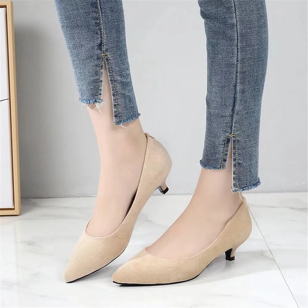 Stunner Women's Classic Fashion Pointed Toe Low Heel Dress Pumps Shoes