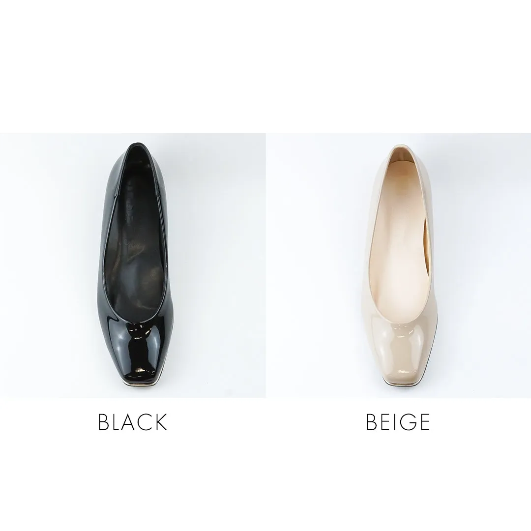 SUaSHI 9231 Gold Edge Pumps Square Toe