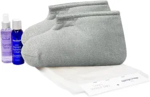 Therabath Foot ComforKit for Paraffin Wax Bath, Arthritis and Skin Therapy, Includes 2 Insulated Boots, 100 Liners, 4 oz. Pre-Treatment Spray, Intensive Hydrating Cream, for Home or Spa, Made in USA