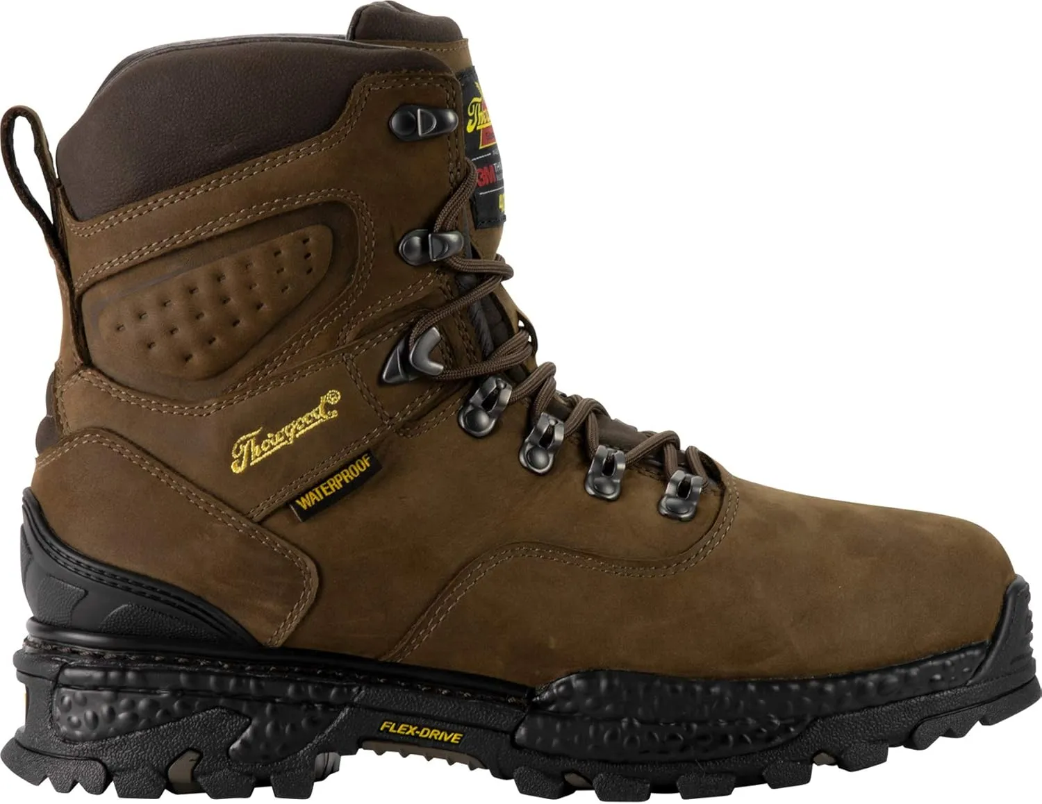 Thorogood Infinity FD Series 7” Waterproof Hunting and Hiking Boots for Men with Full-Grain Leather, 400g Insulaiton, and Anti-Fatigue Traction Outsole