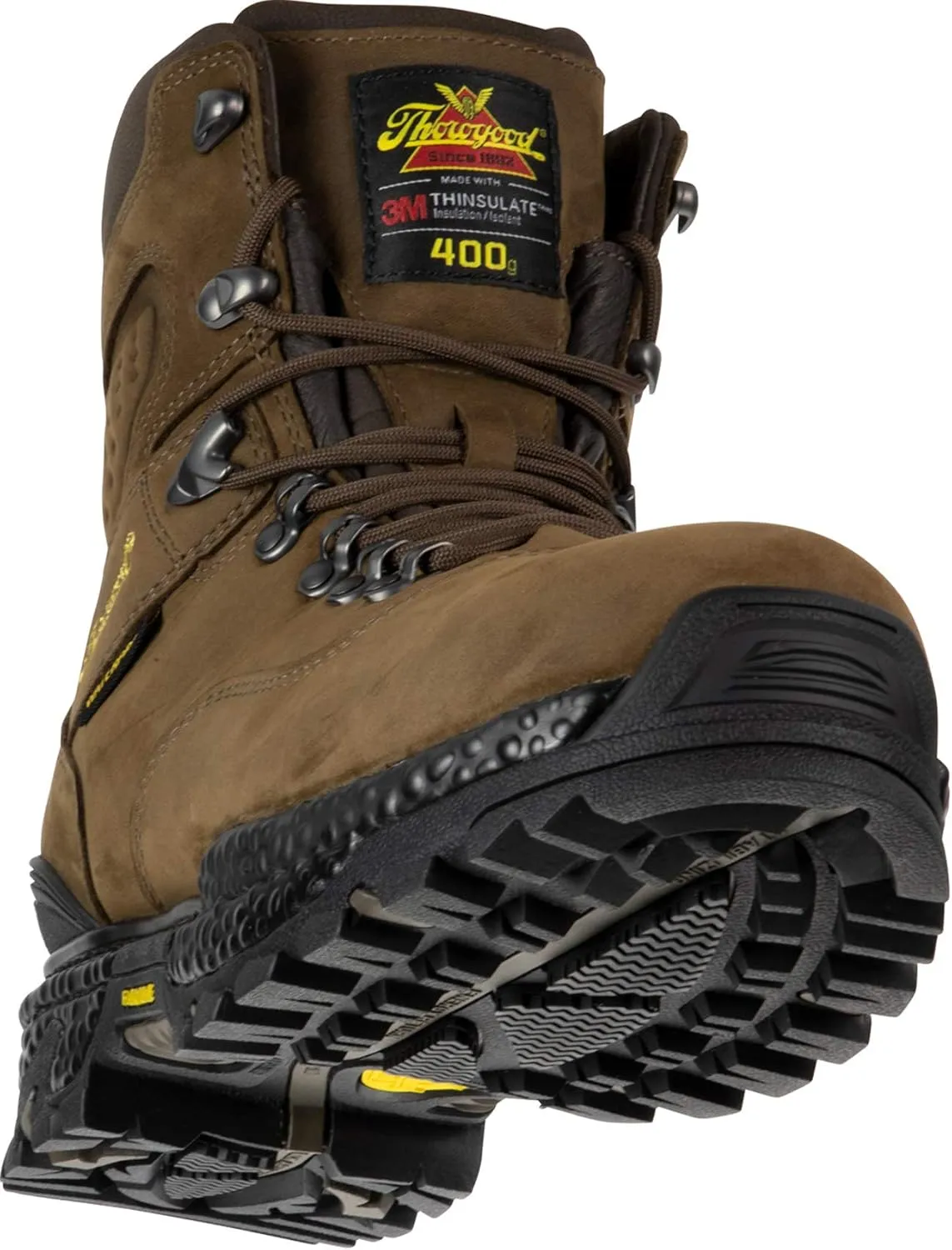 Thorogood Infinity FD Series 7” Waterproof Hunting and Hiking Boots for Men with Full-Grain Leather, 400g Insulaiton, and Anti-Fatigue Traction Outsole