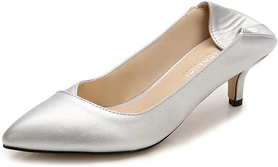 TN TANGNEST Women's Classic Pointed Toe Dress Shoes Party Low Heel Pumps