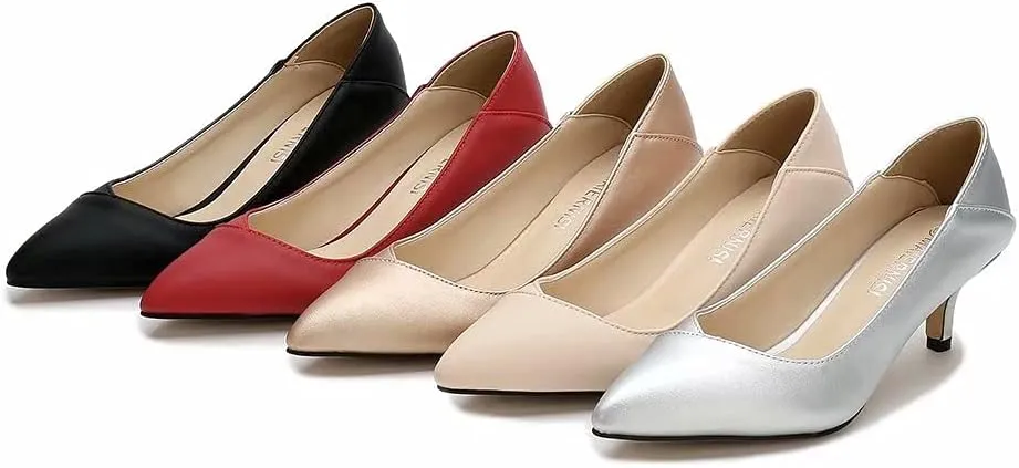 TN TANGNEST Women's Classic Pointed Toe Dress Shoes Party Low Heel Pumps