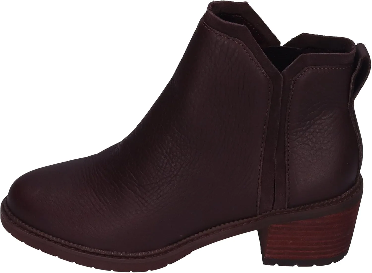 TOMS Womens Hailey Round Toe Pull On Casual Boots Ankle Low Heel 1-2" - Brown