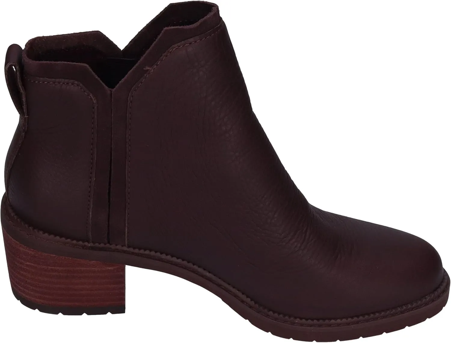 TOMS Womens Hailey Round Toe Pull On Casual Boots Ankle Low Heel 1-2" - Brown